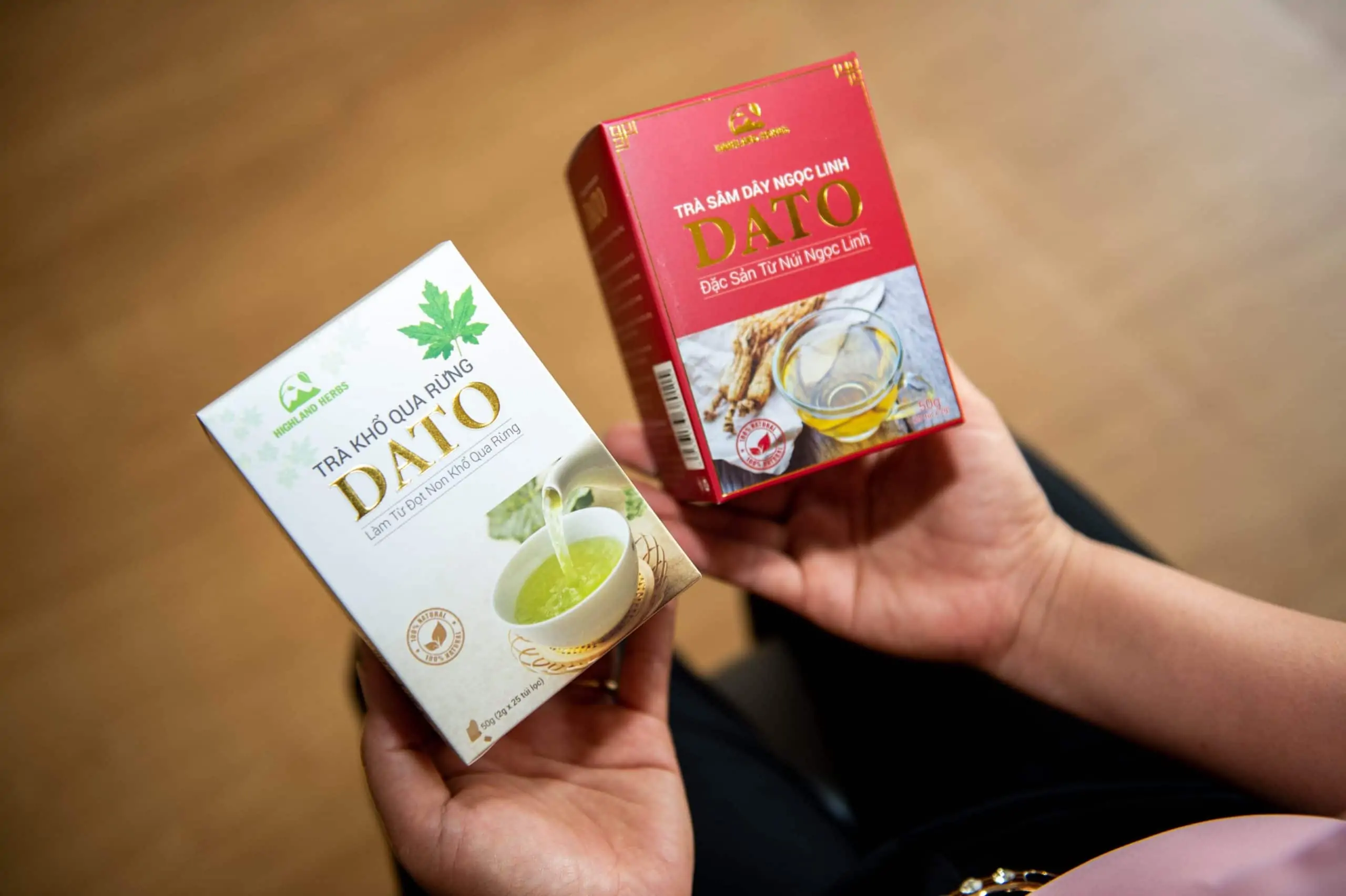 Trà sâm dây Ngọc Linh DATO, Trà khổ qua rừng DATO đặc sản Kon Tum